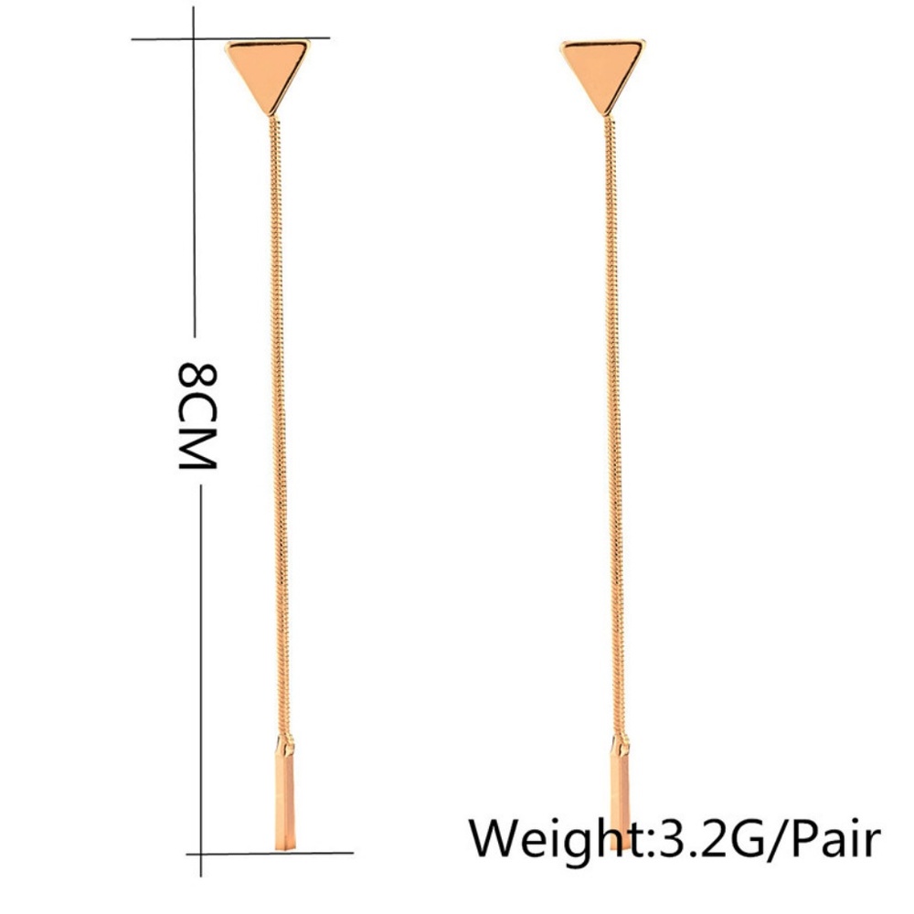 💕 last pair Geometric String Wire earrings - Picture 3 of 5